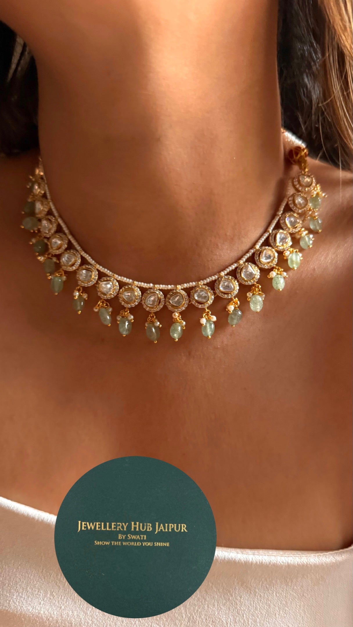 Real moissanite minimal strawberry Necklace