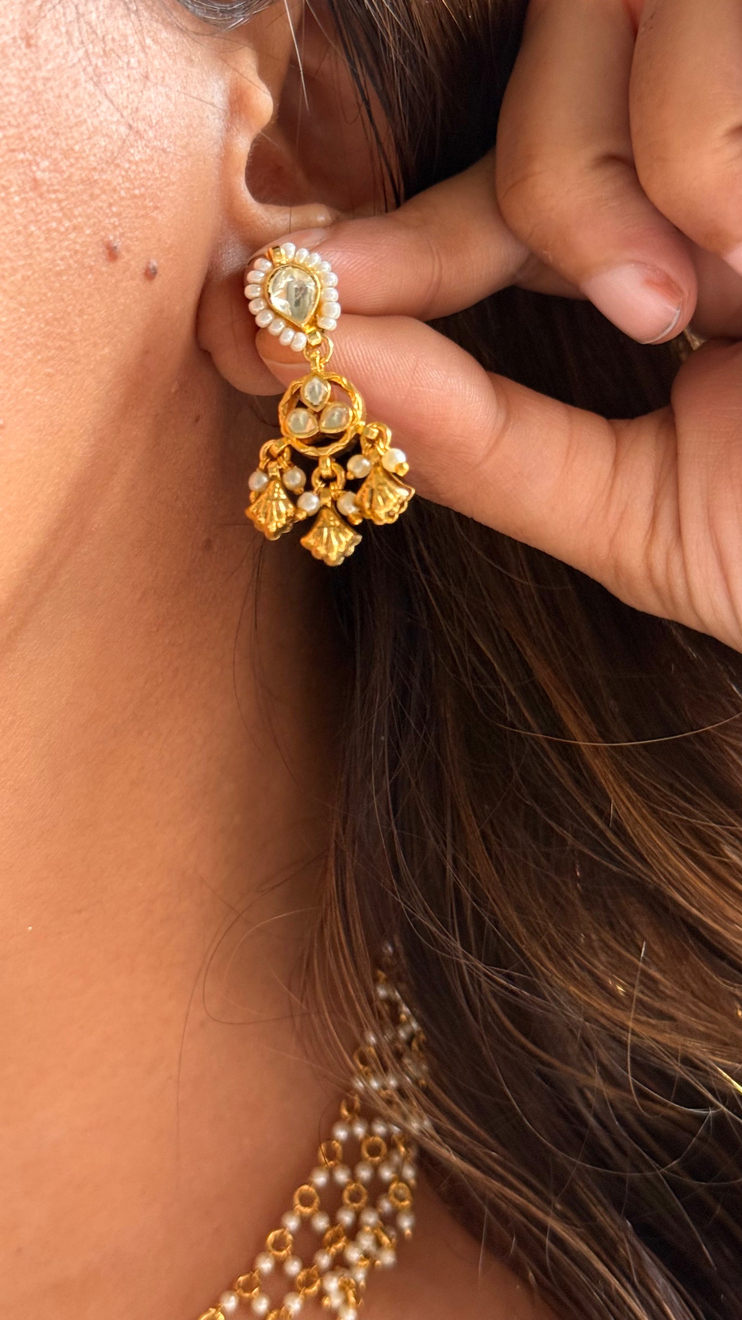 Gajra Paachi Necklace combo