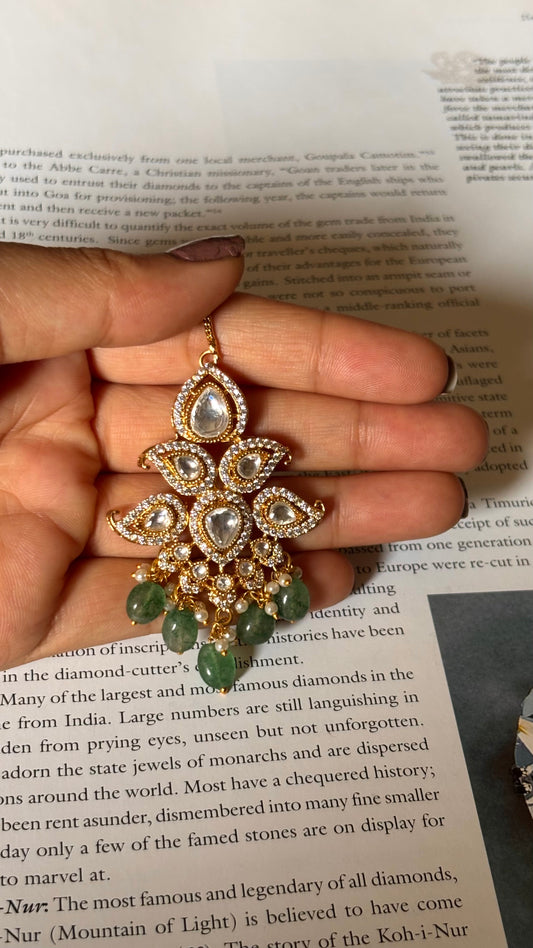 Real moissanite designer Maangtika