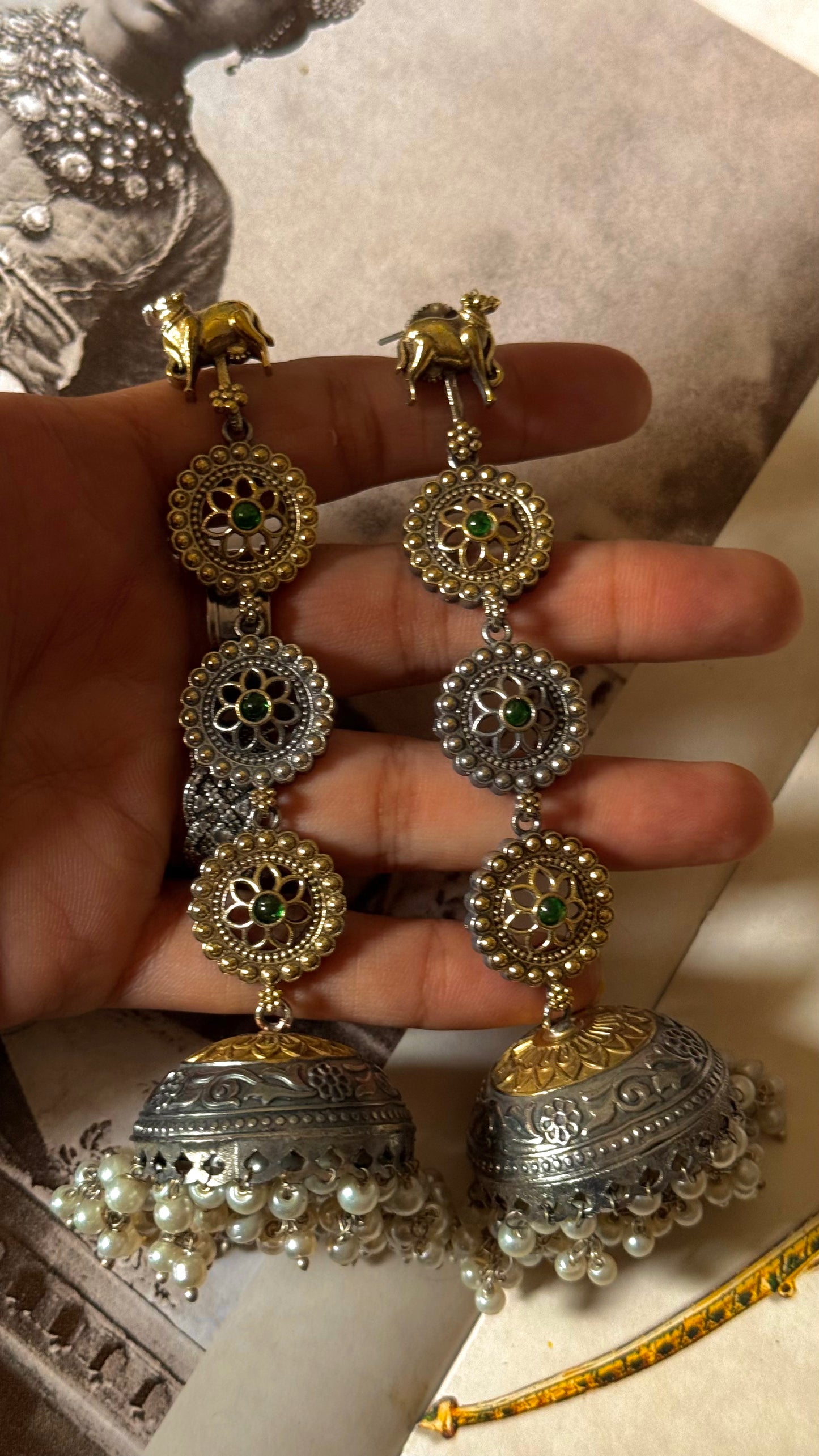 Nandi jhalar tribal earrings