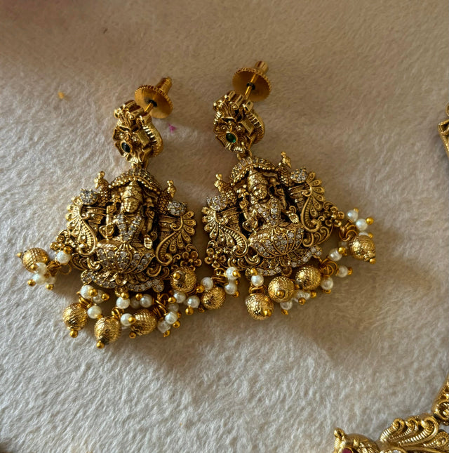 Temple jewellery with earrings