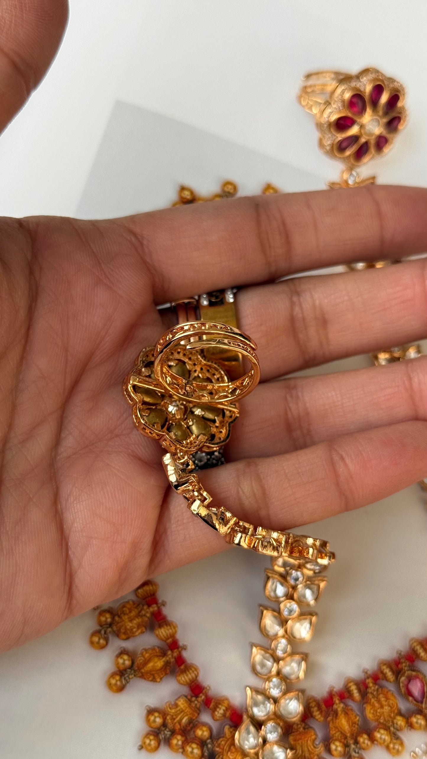 Ruby polki heritage hathphool