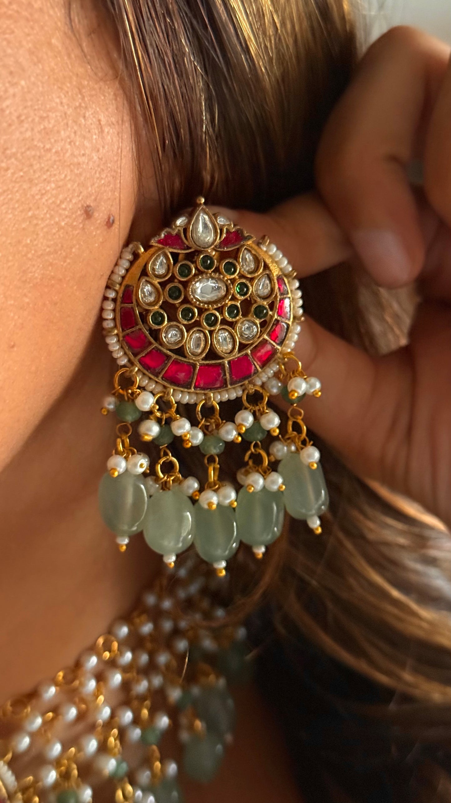 Veera paachi kundan statement choker Necklace