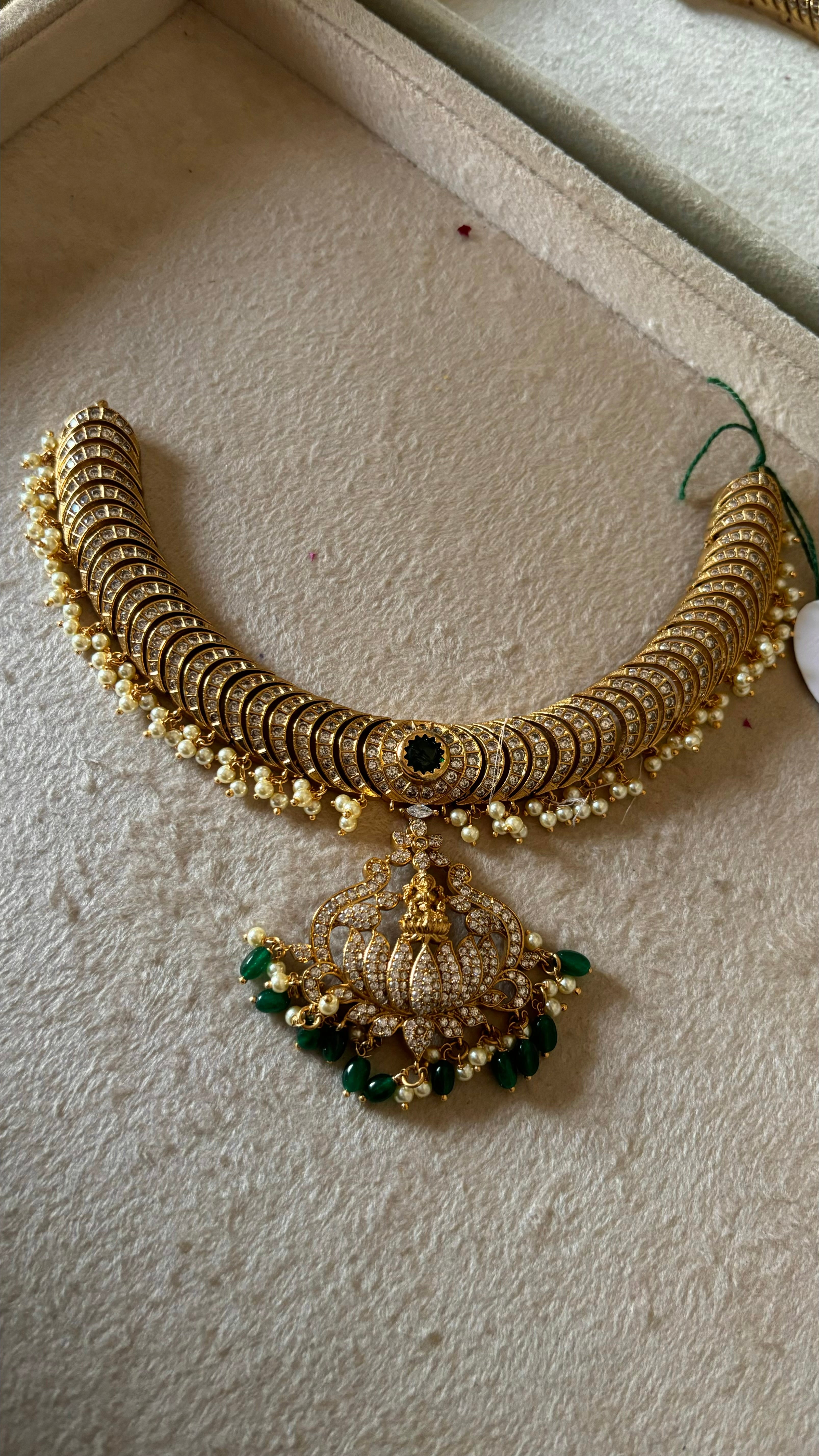 Temple jewellery with earrings