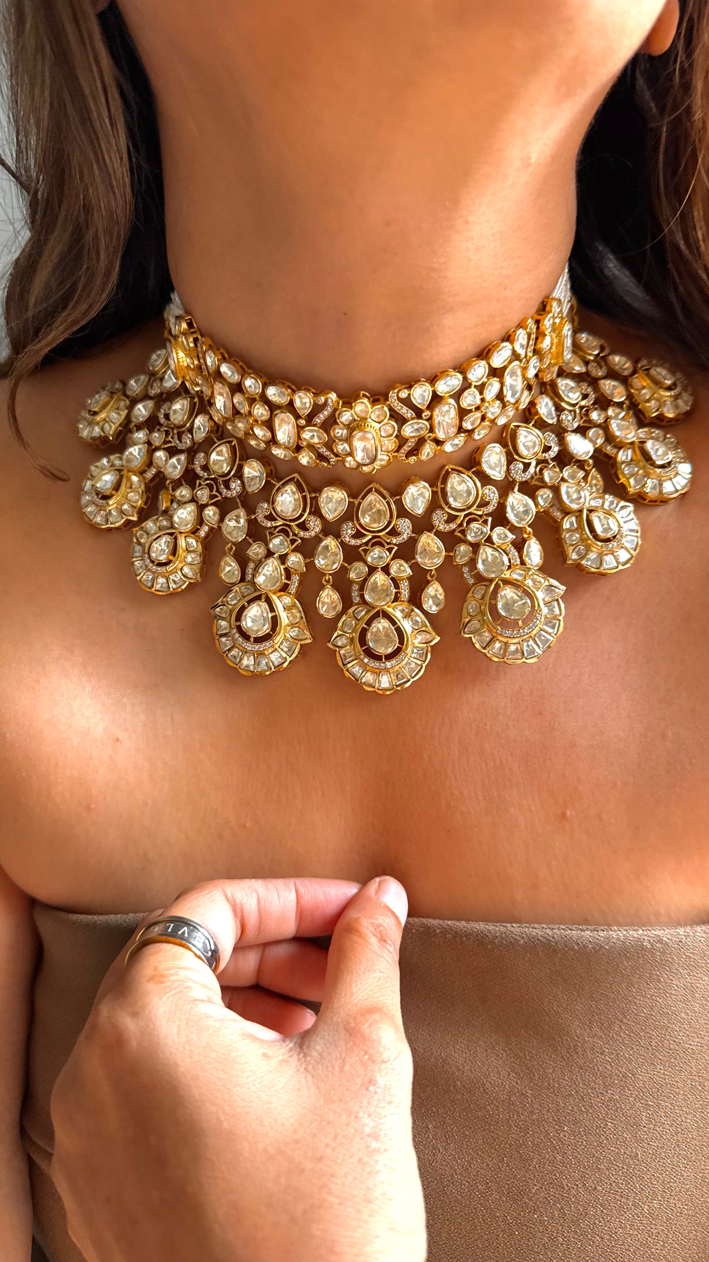 Peeli Polki Bridal Heritage Necklace