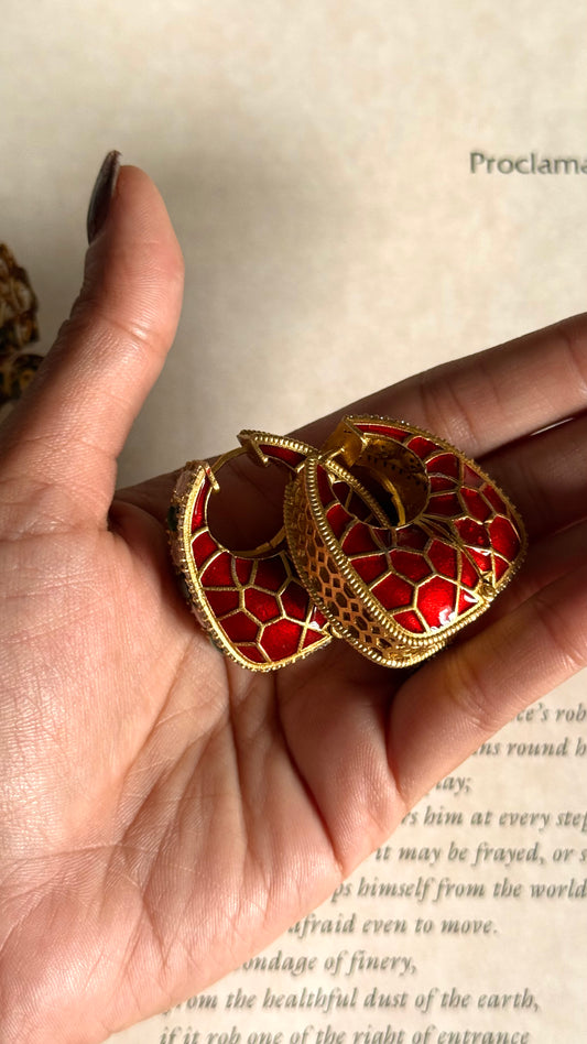 Ruby katdana with emerald designer Baaliyan
