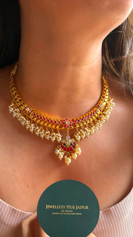 Handmade jadau ruby goldenseal Hasli