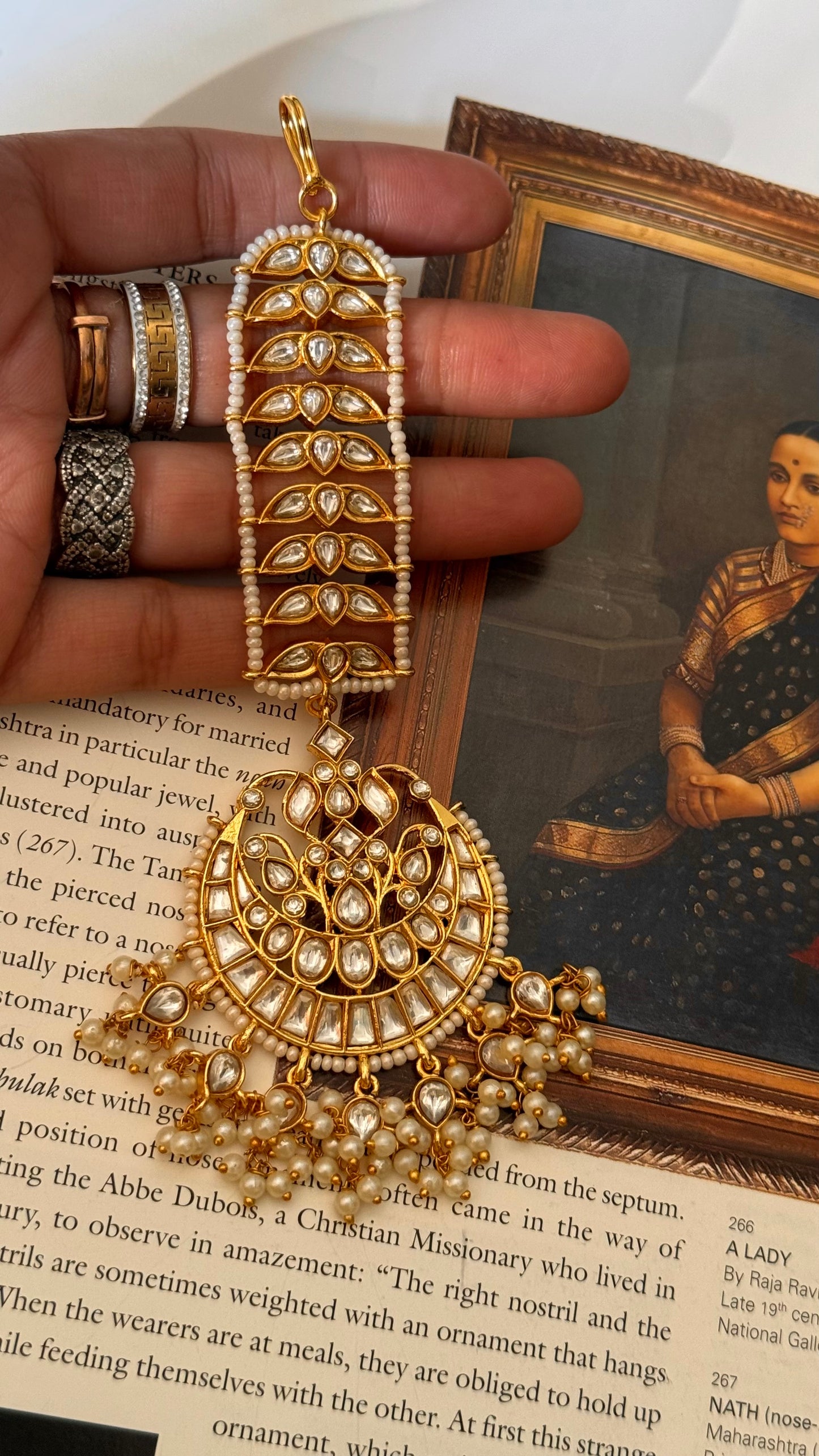 Paachi kundan chaandbali maangtikka