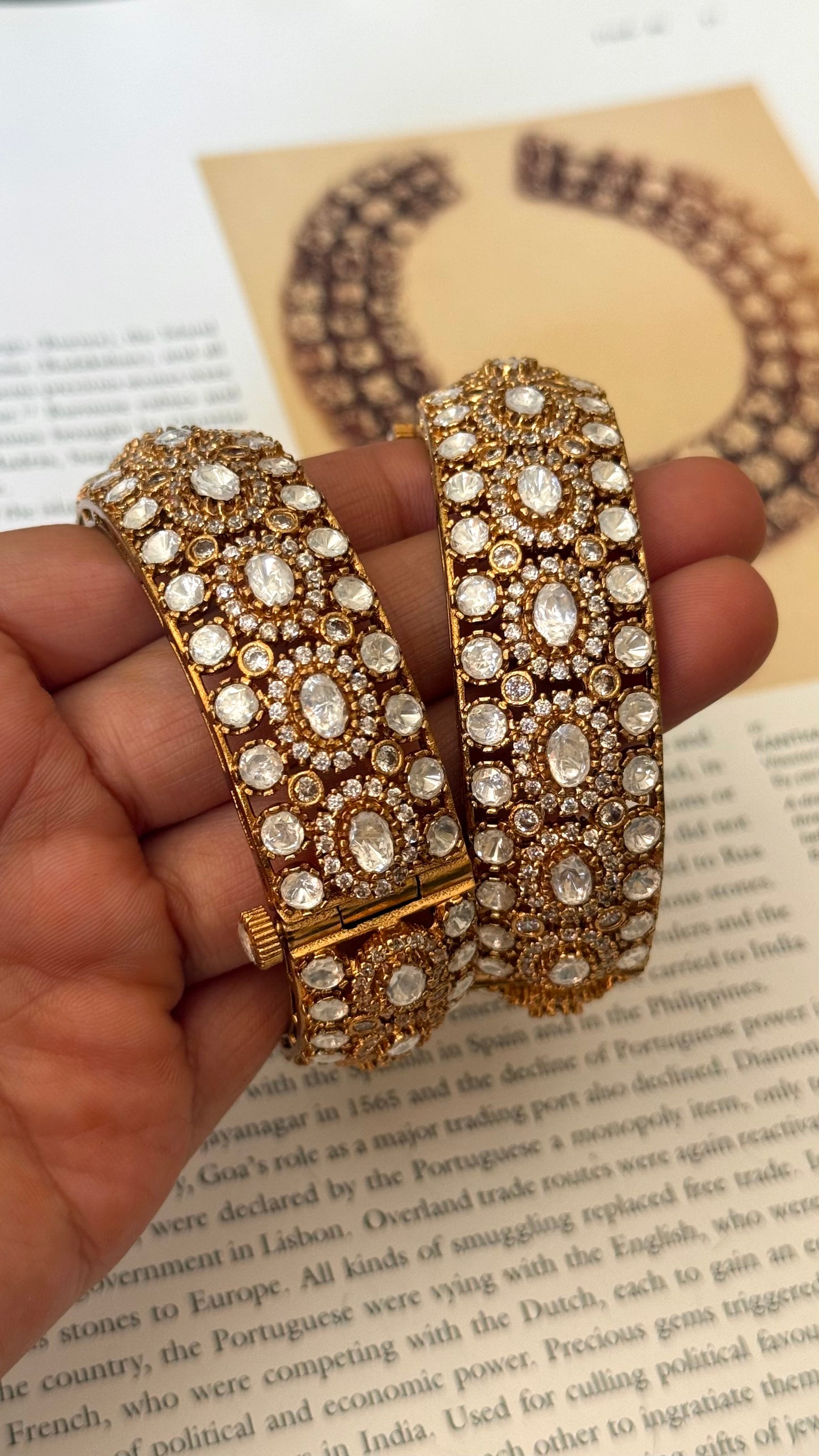 diamond polki designer moissanite banles