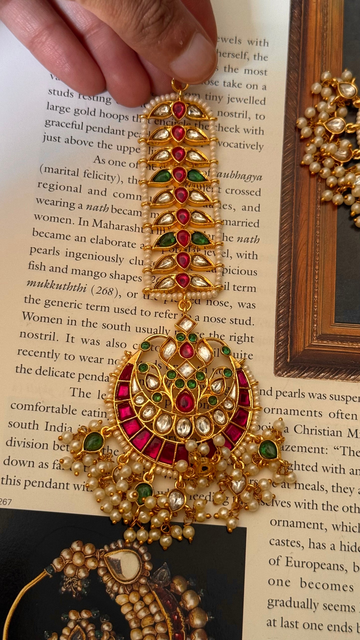 Ruby Paachi kundan chaandbali maangtikka