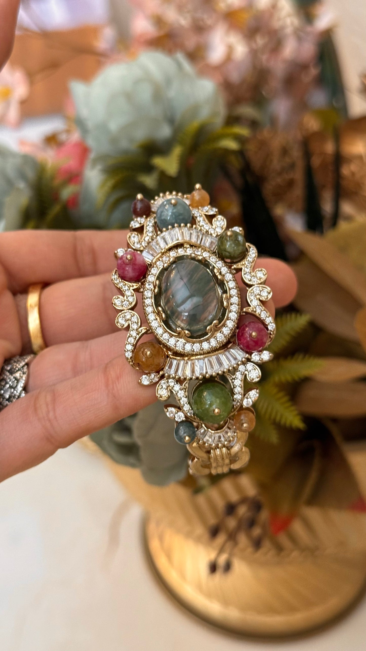 Sabya inspired natural gem bracelet