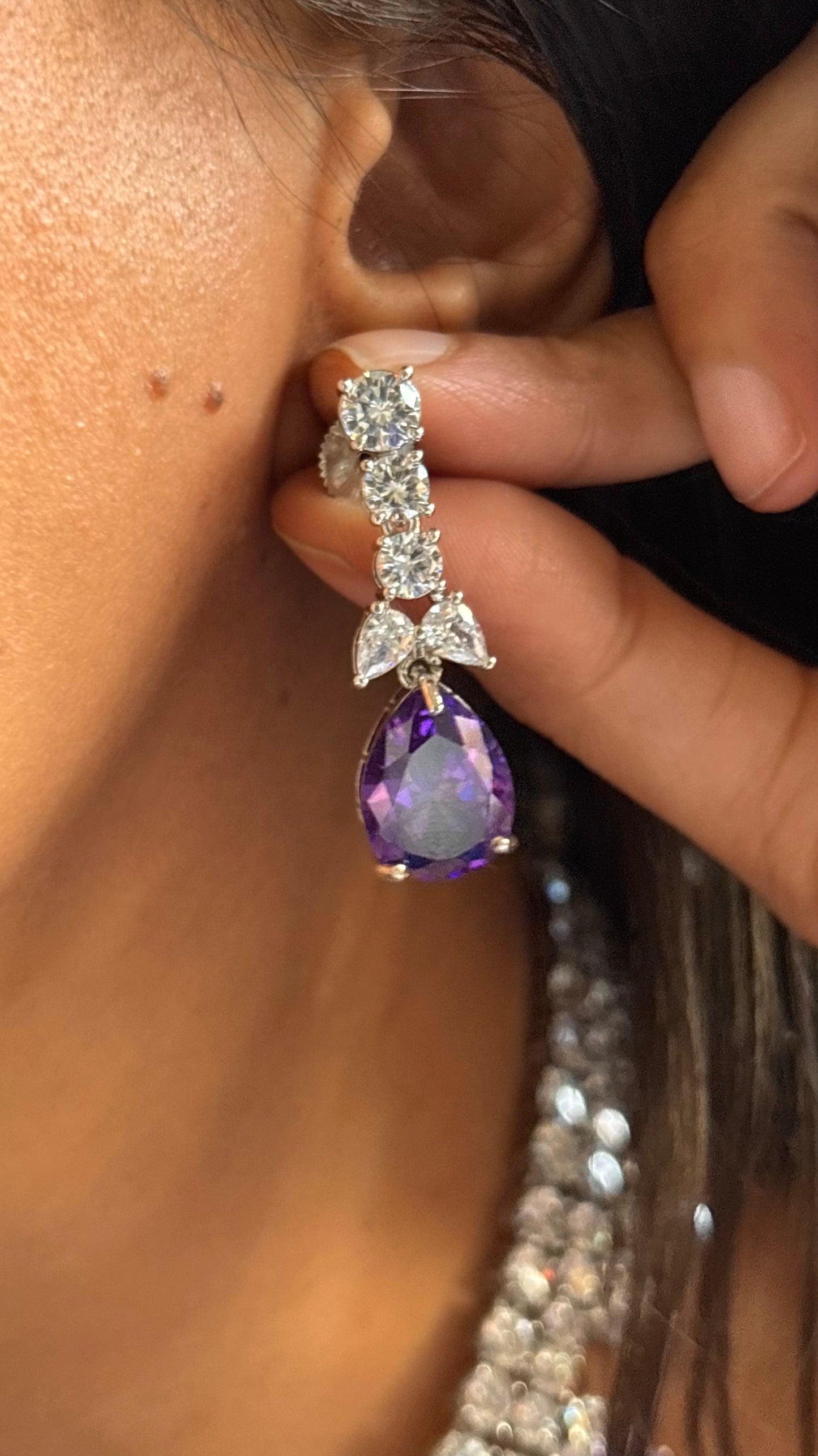 Tanzanite doublet designer necklace