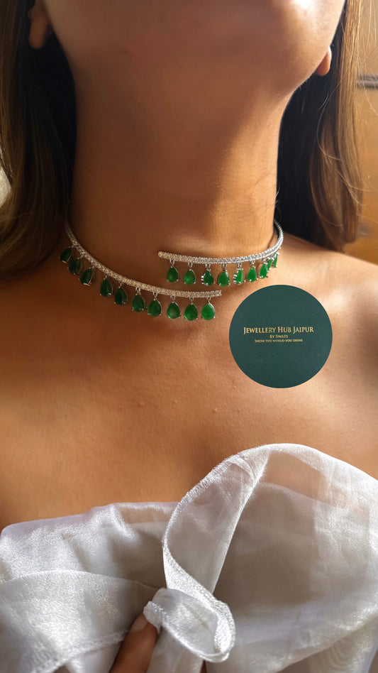 LUMINÉ Emerald Diamond hanging designer cocktail minimal set