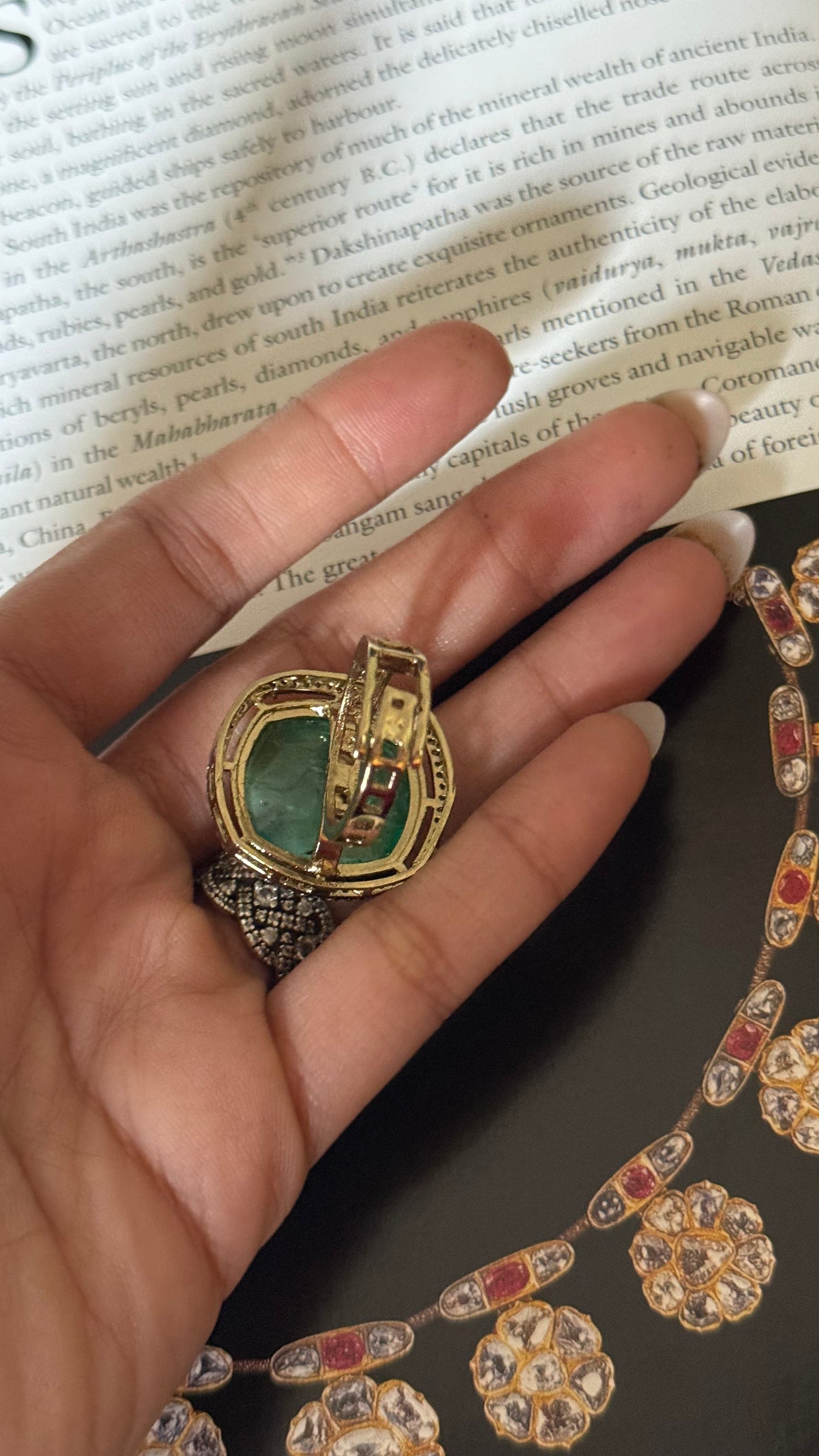 Mint doublet adjustable ring