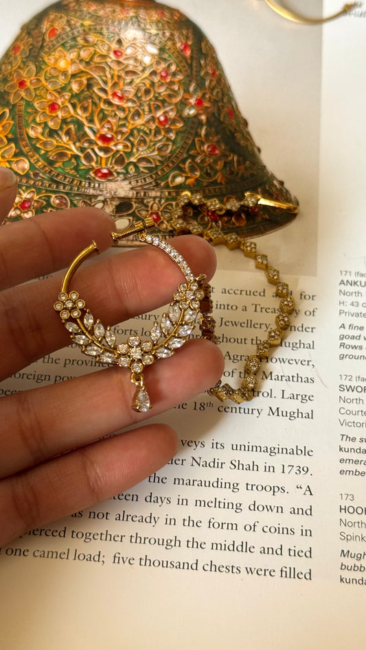 Cz diamond floral pattern Nath