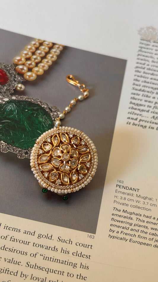 Gold polki nakashi heritage Borla