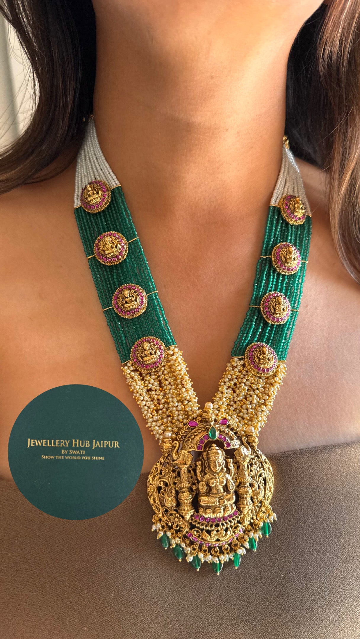 Goddess Laxmi Rani Haar with jhumki