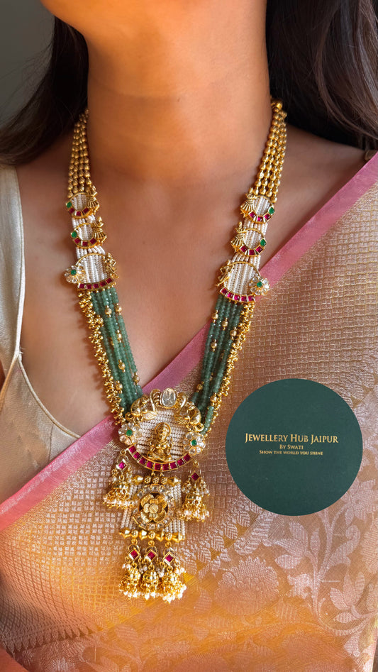 Real moissanite temple jewellery