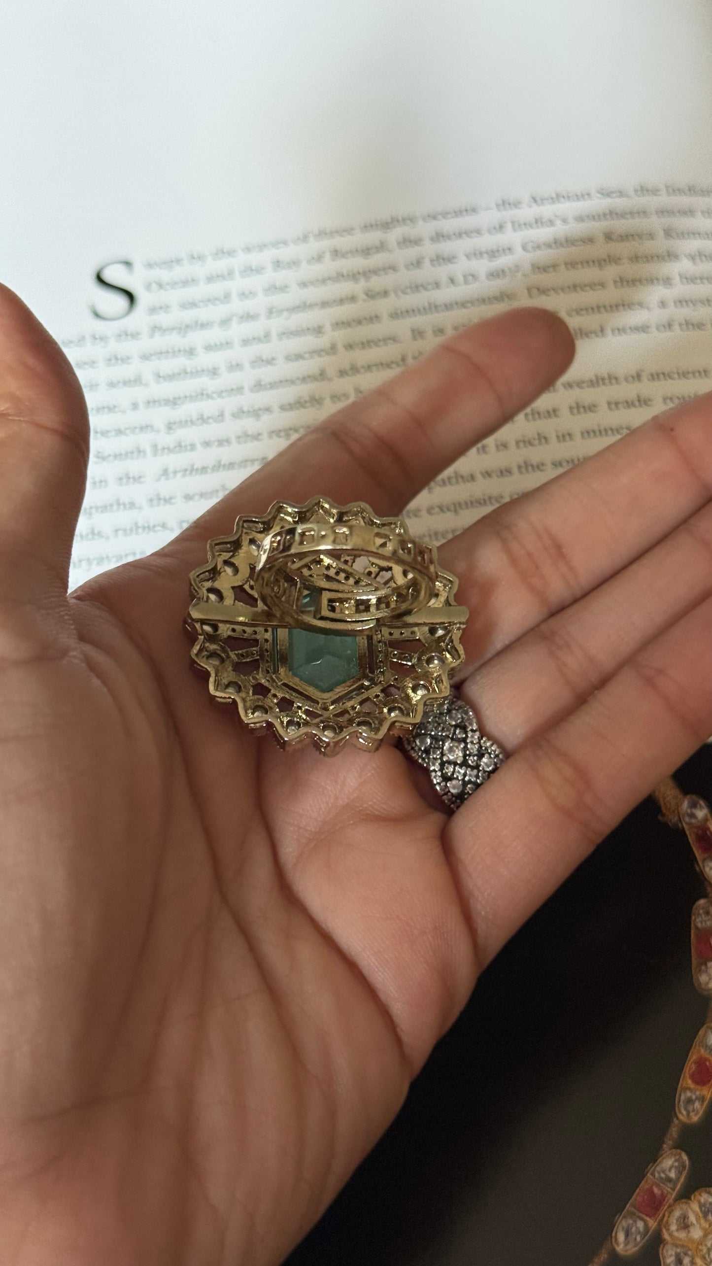 Mint doublet adjustable ring