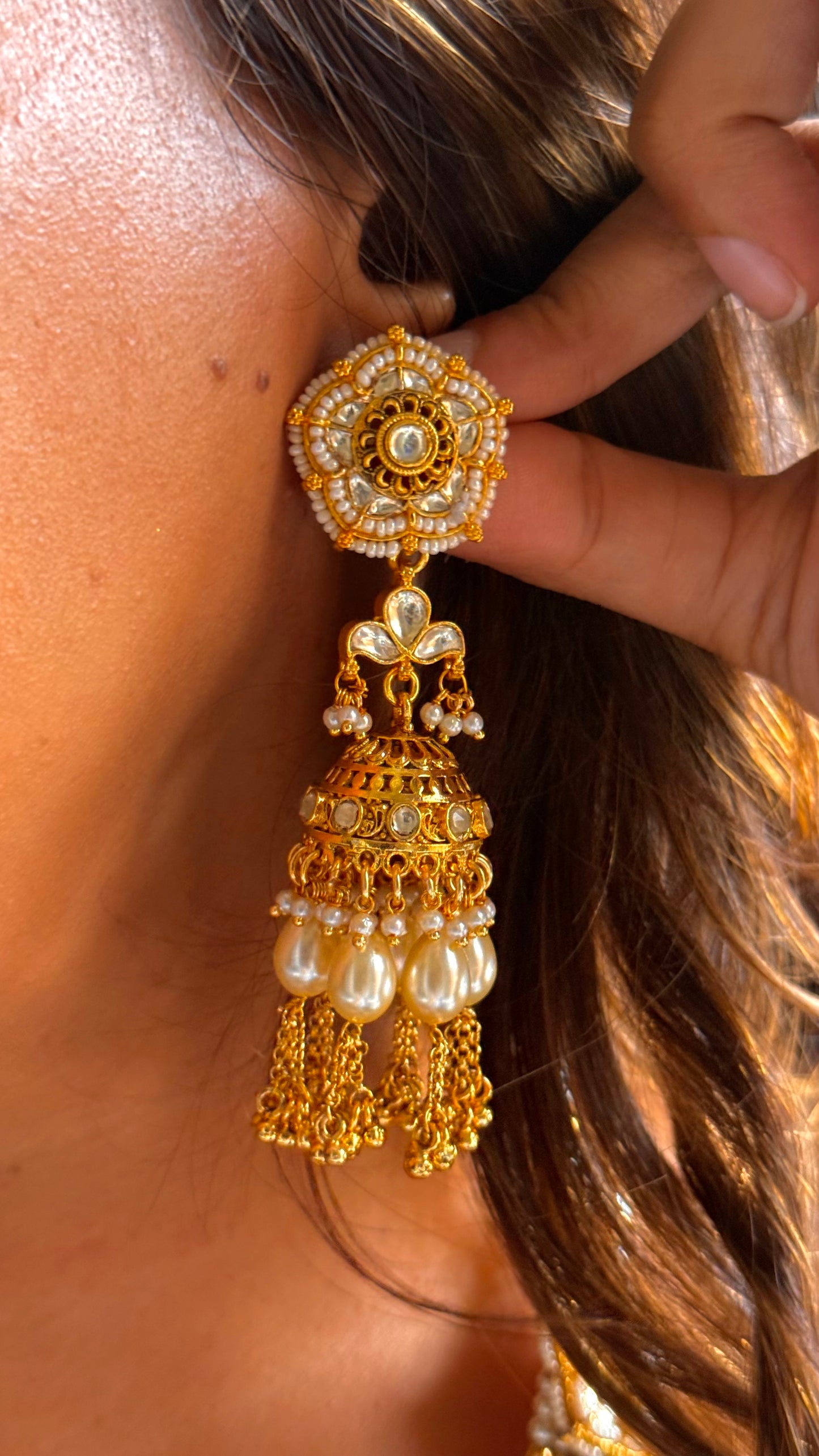 Mint floral Rajwada heritage Combo necklace