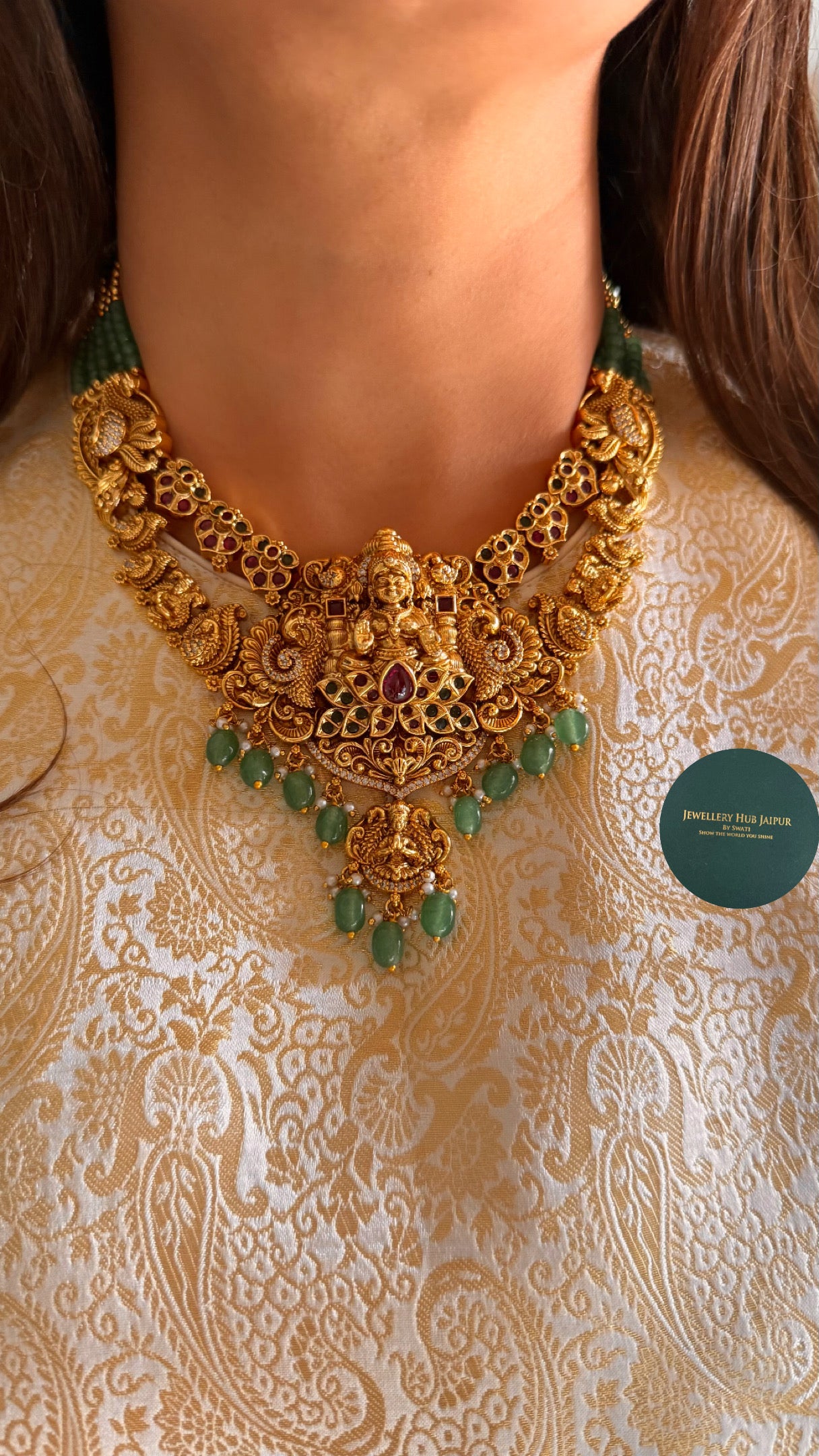 Goddess Laxmi dual necklace combo