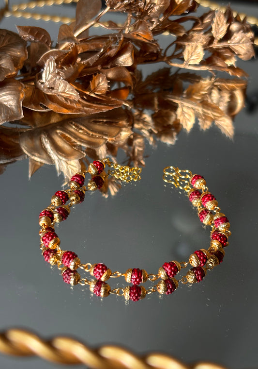 Rudraksh rakhi bracelet (shipping will be extra )