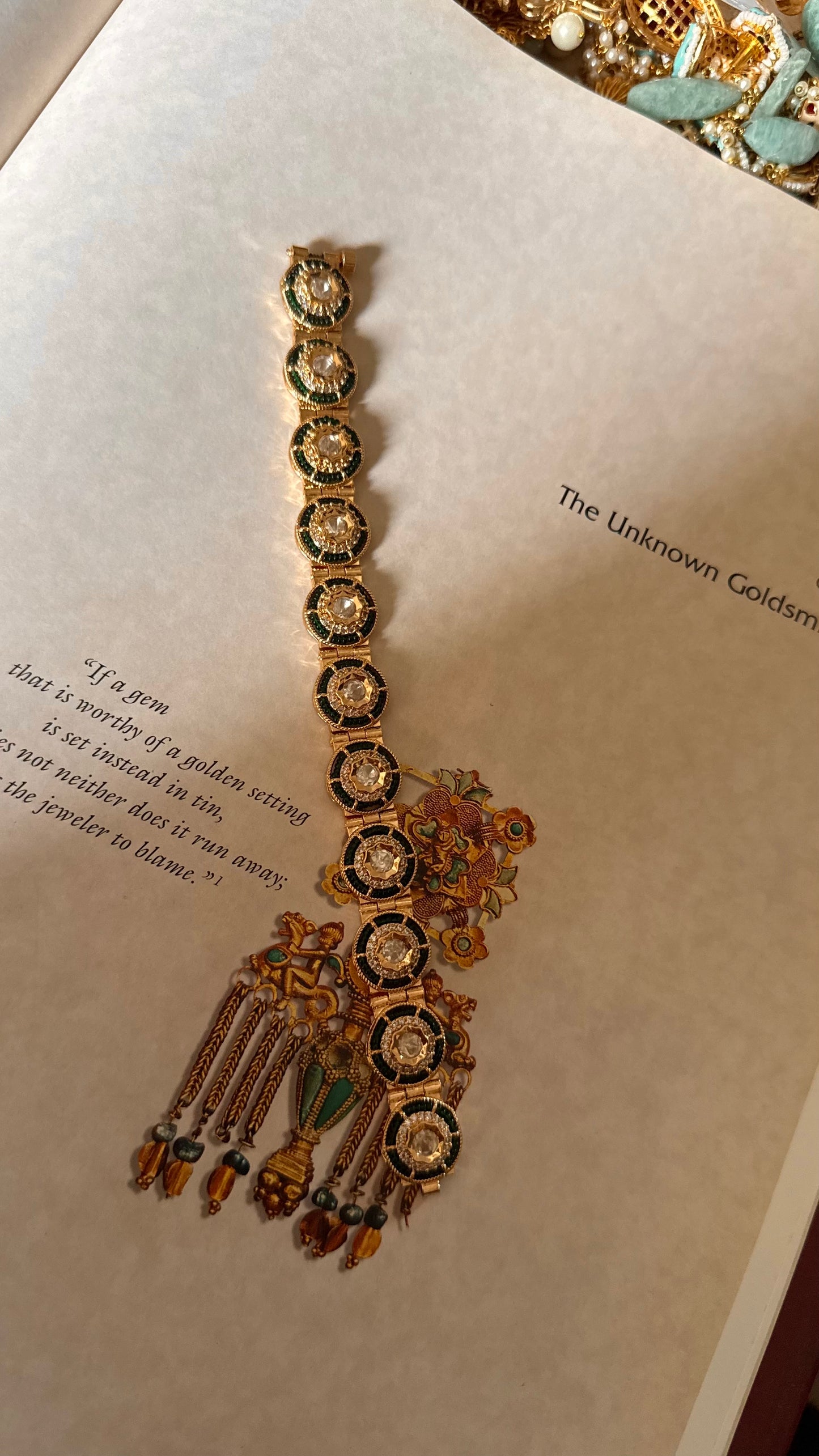 Emerald moissanite bracelet