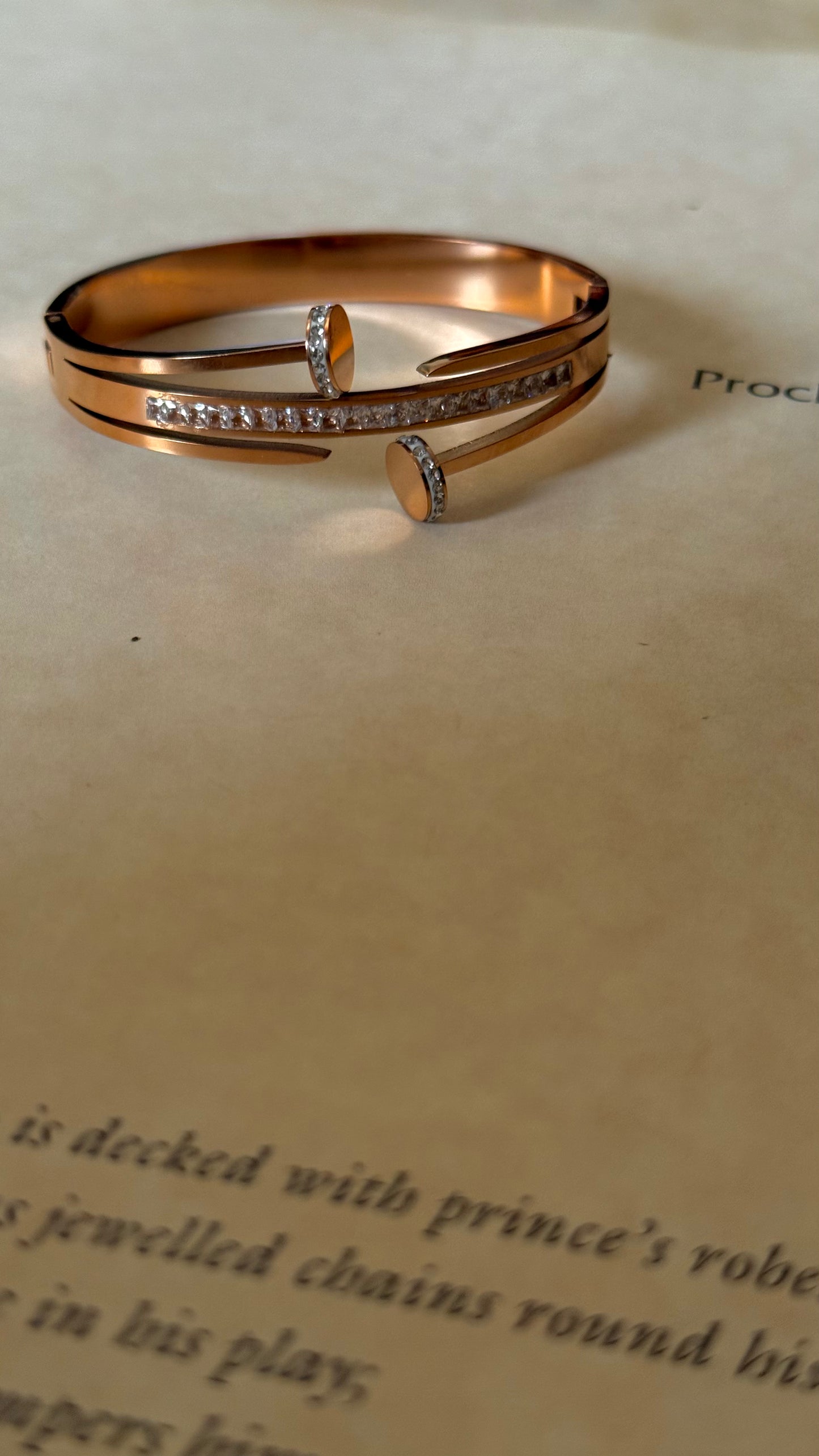 Cartier inspired anti tarnish bracelet