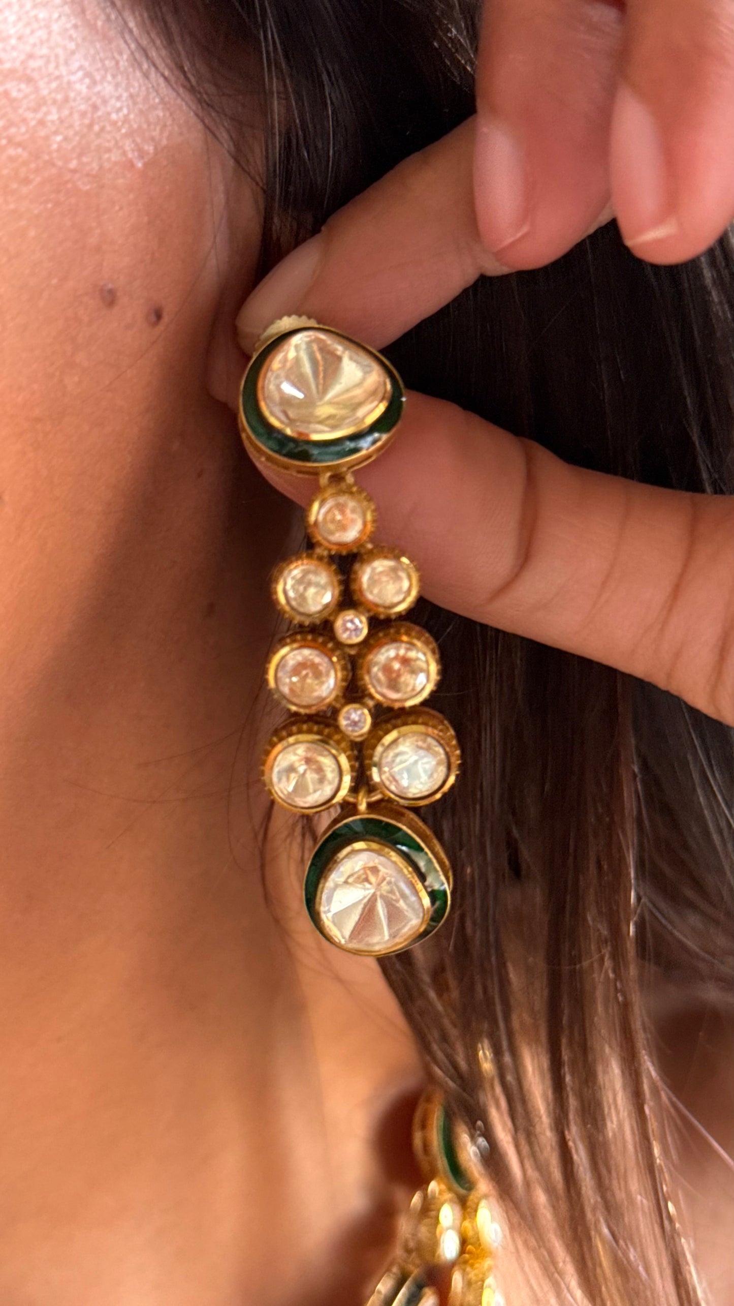 Meenakari duall line Necklace