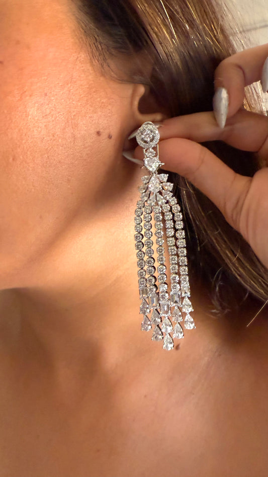 Diamond cocktail earrings