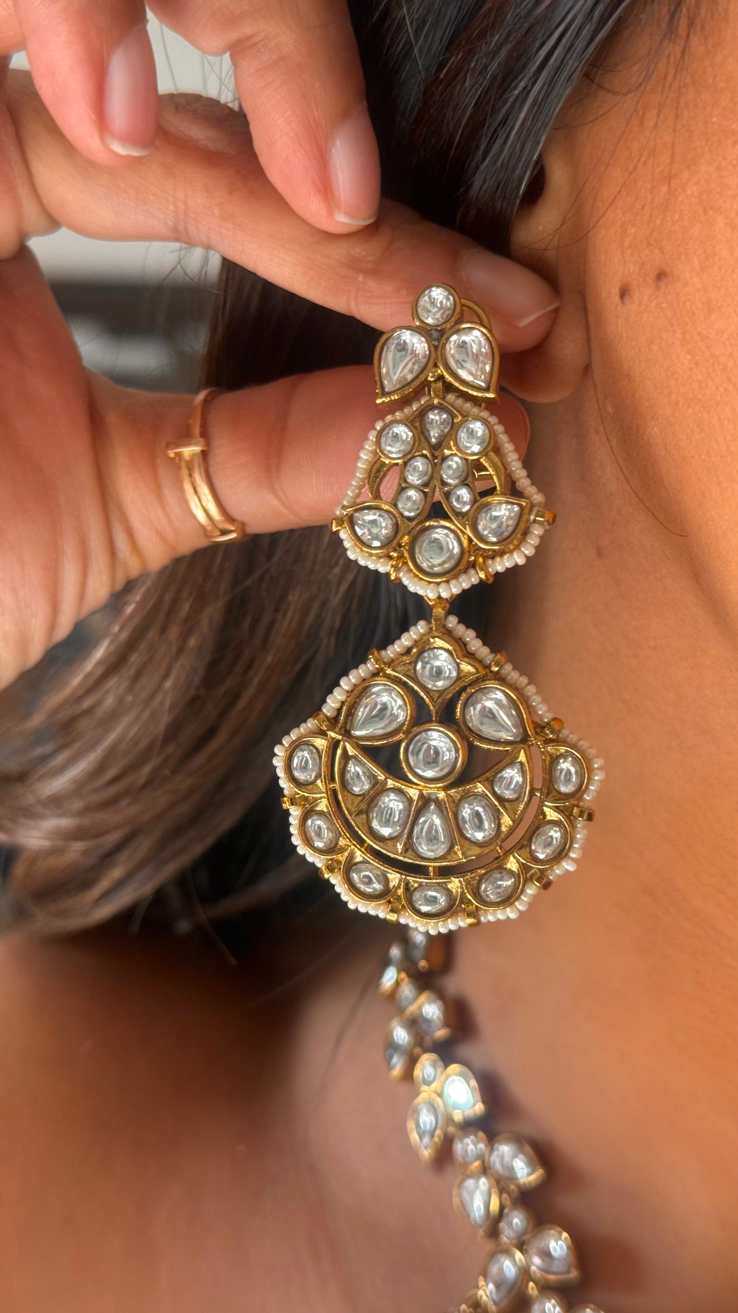 Sabyasachi inspired Victorian polki necklace