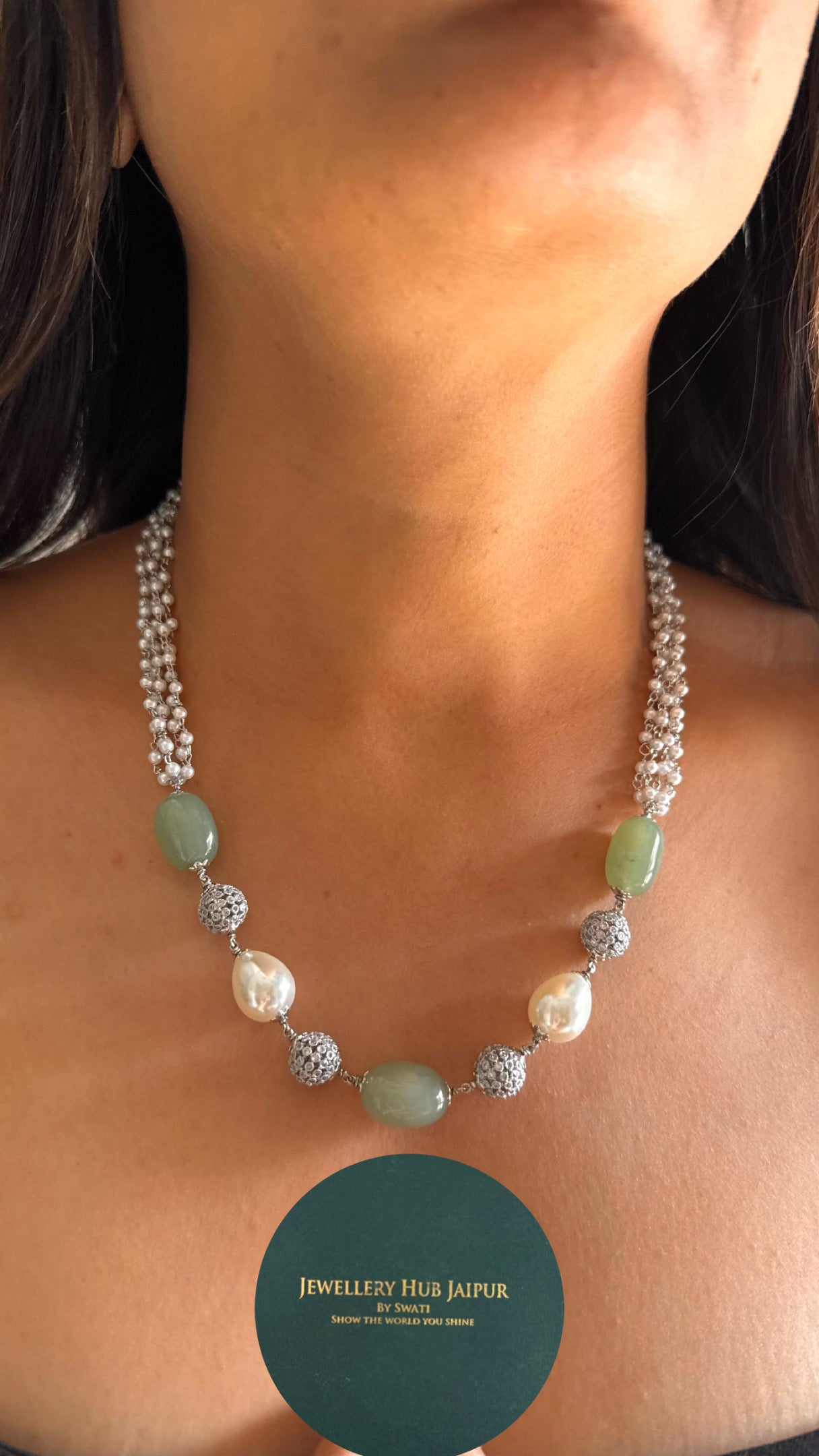 mint rhodium polish silver string