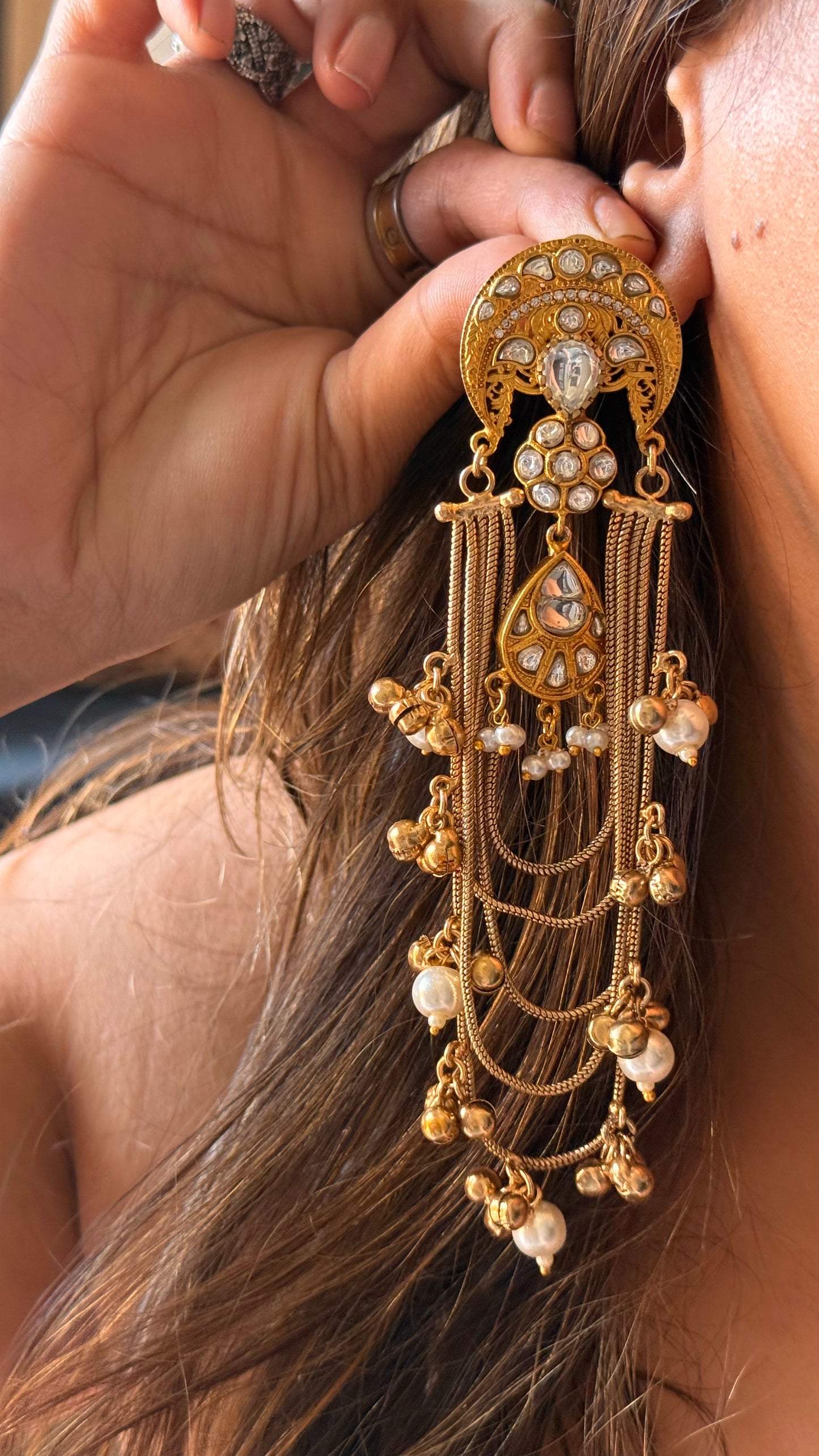 Amrapali inspired jhalar Danglers