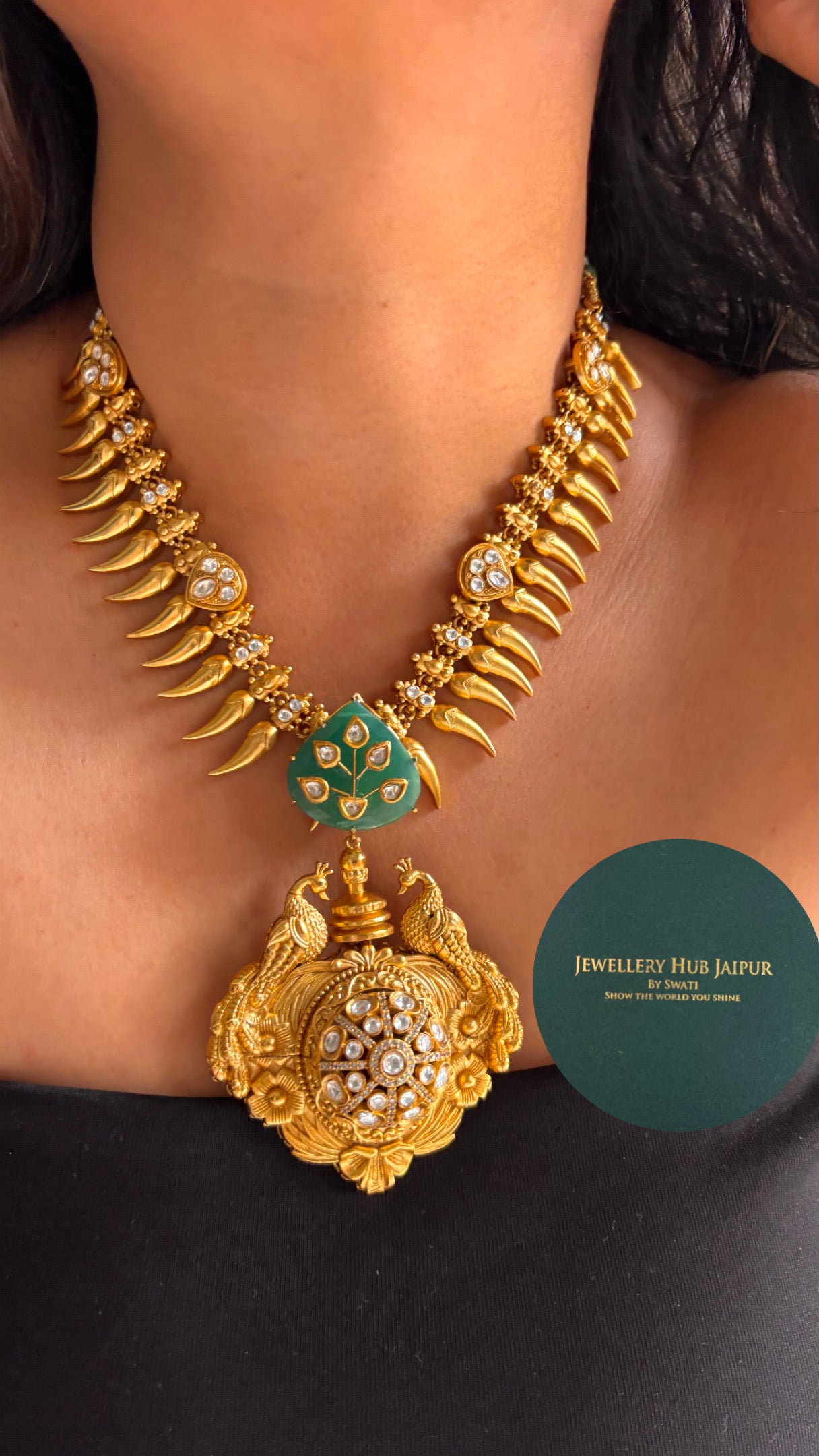 The royal amrapali peacock swarna Necklace