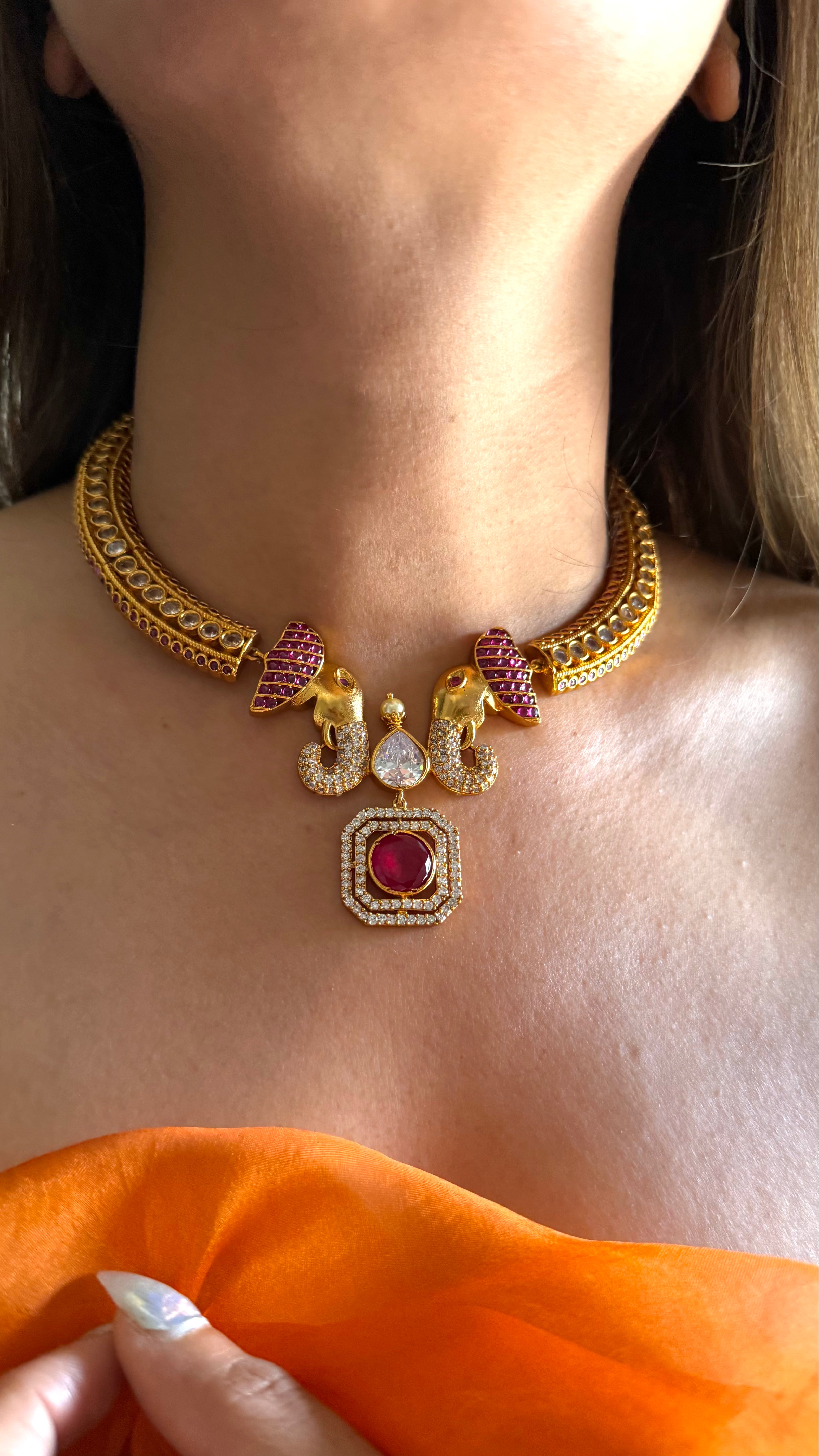 Gajanand ruby moissanite hasli