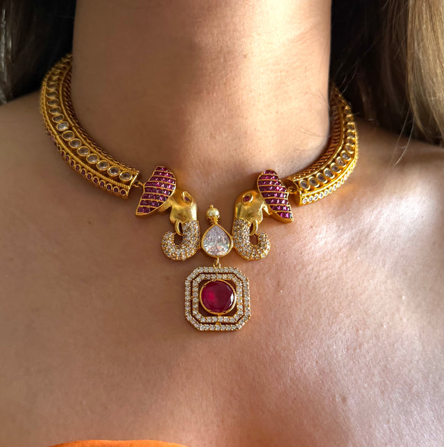 Gajanand ruby moissanite hasli