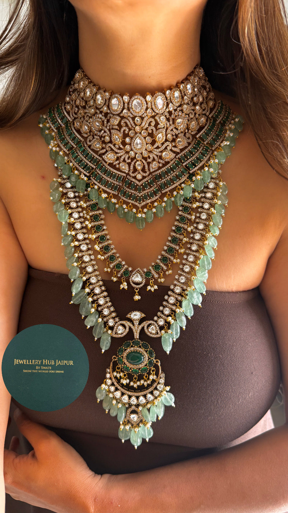 Mint & emerald bridal combo