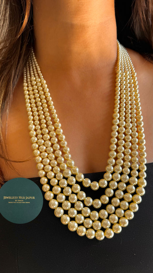 Five line pearl string (10 size pearl)