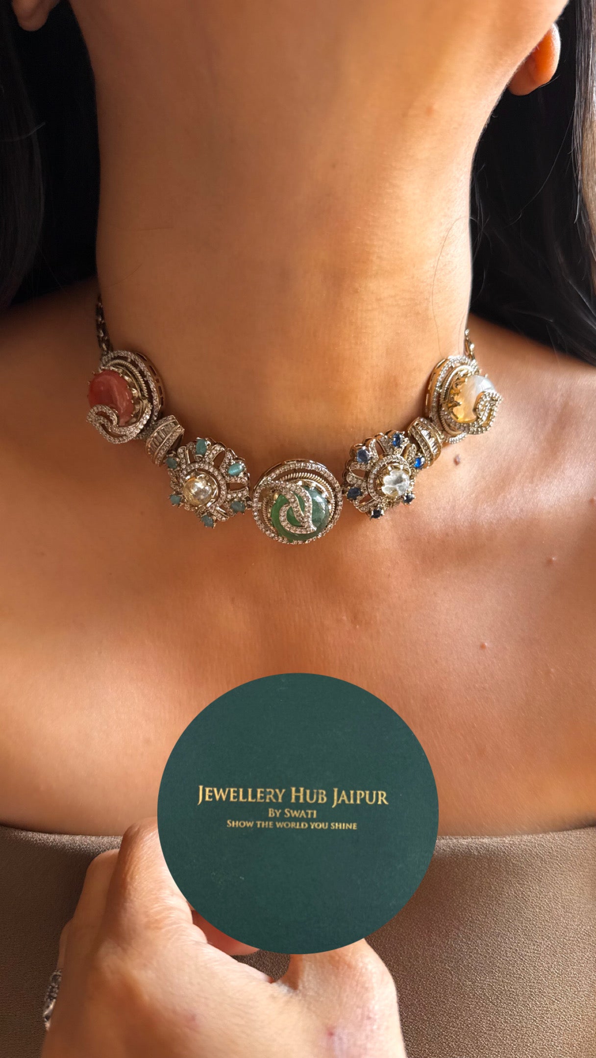 Sabyasachi inspired with natural stone Necklace