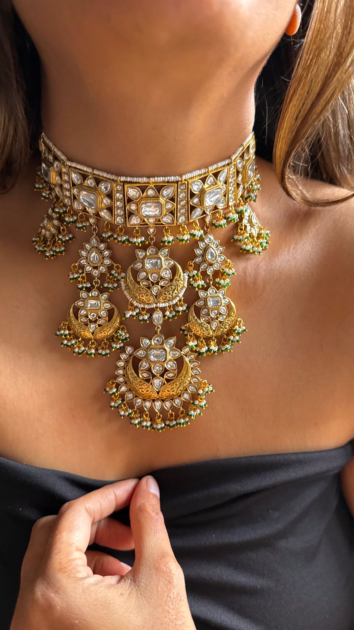 Heritage Polki￼rajwada Choker