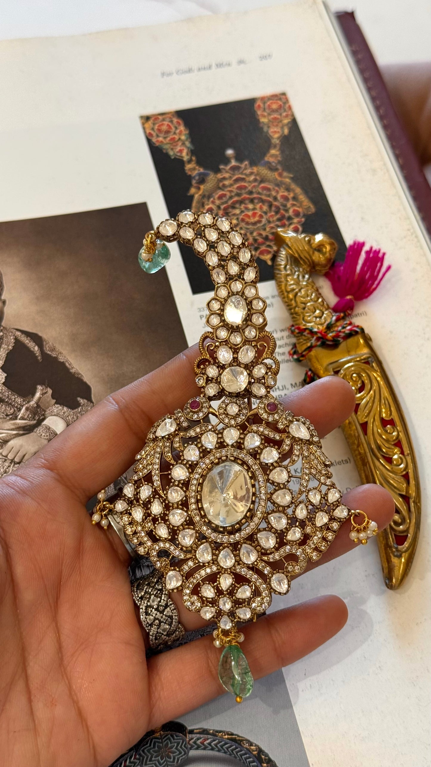 Victorian kundan designer kalgi