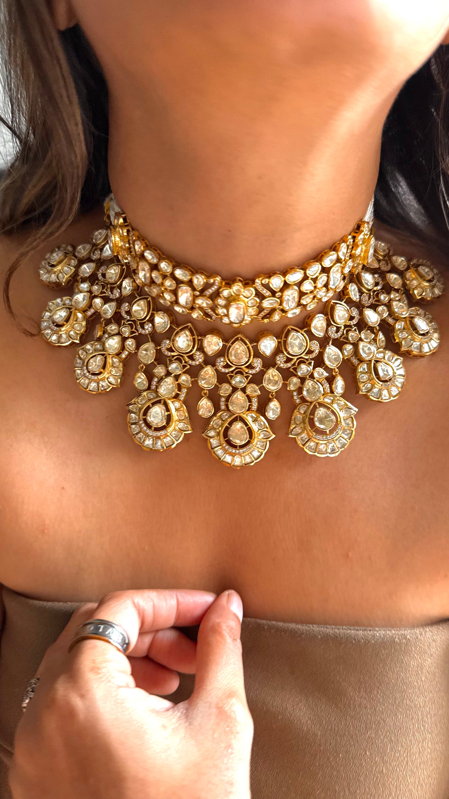 Peeli Polki Bridal Heritage Necklace