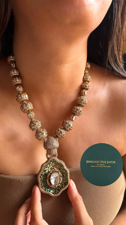 Sabhyasachi inspired leopard face designer Necklace