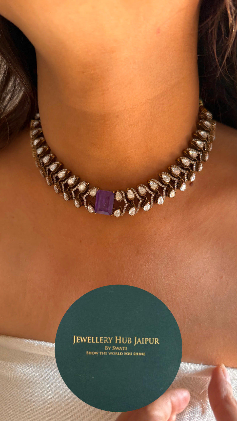 Tanzanite Victorian choker
