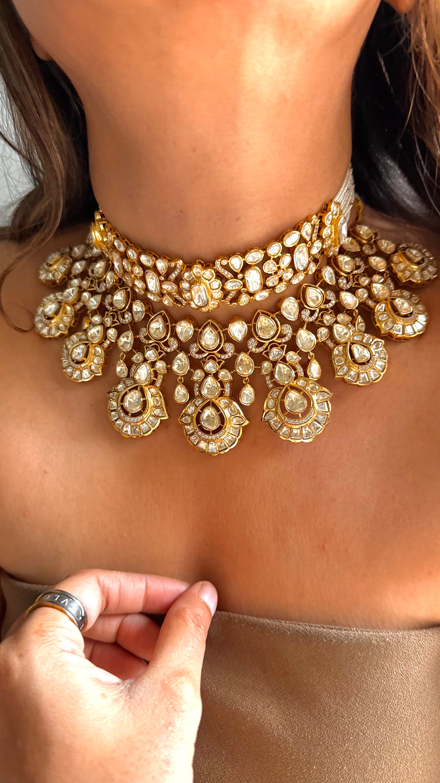 Peeli Polki Bridal Heritage Necklace