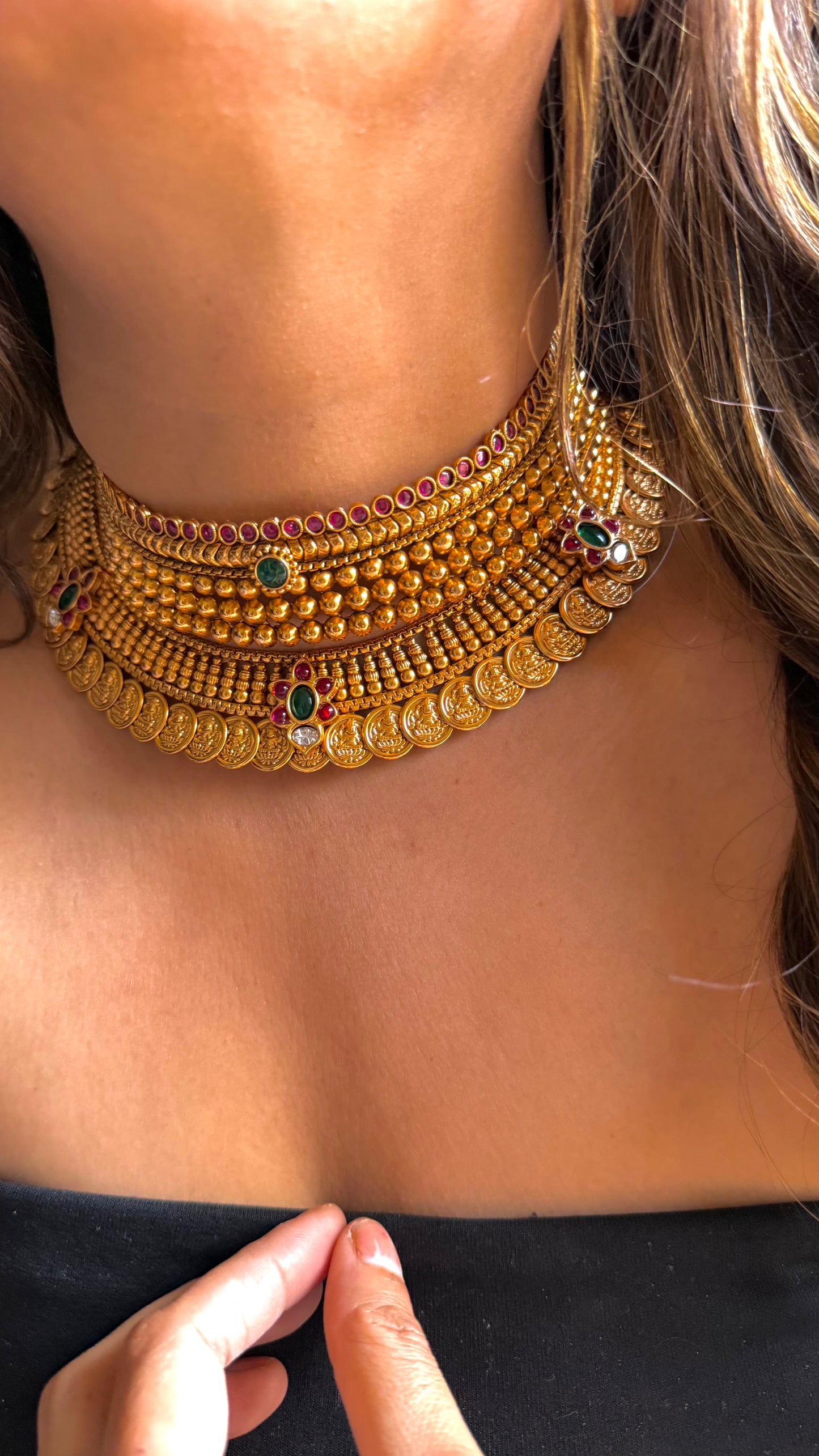 Maharashtrian Combo temple necklace