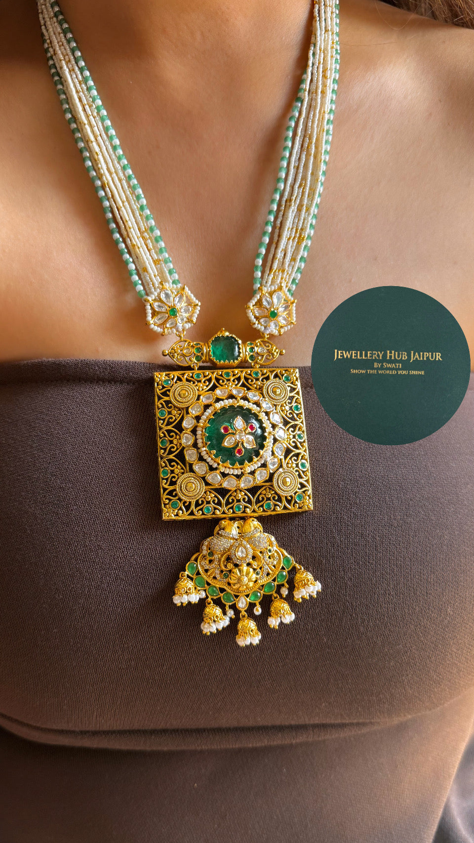 Heritage real Moissanite rani haar