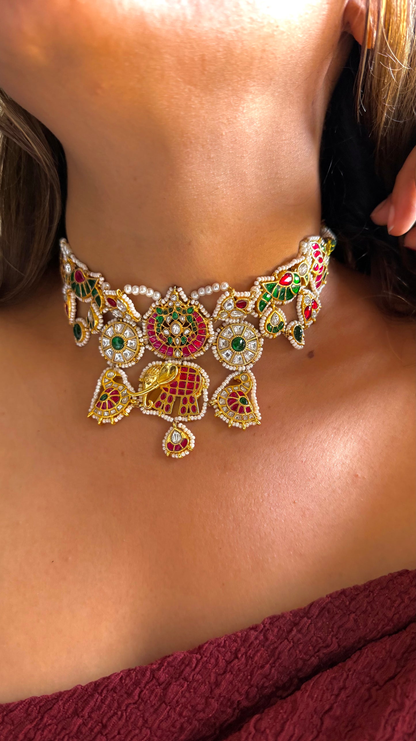 Mixed pachi gajanand choker