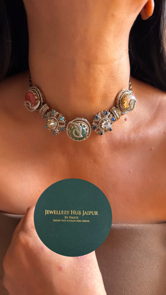 Sabyasachi inspired with natural stone Necklace