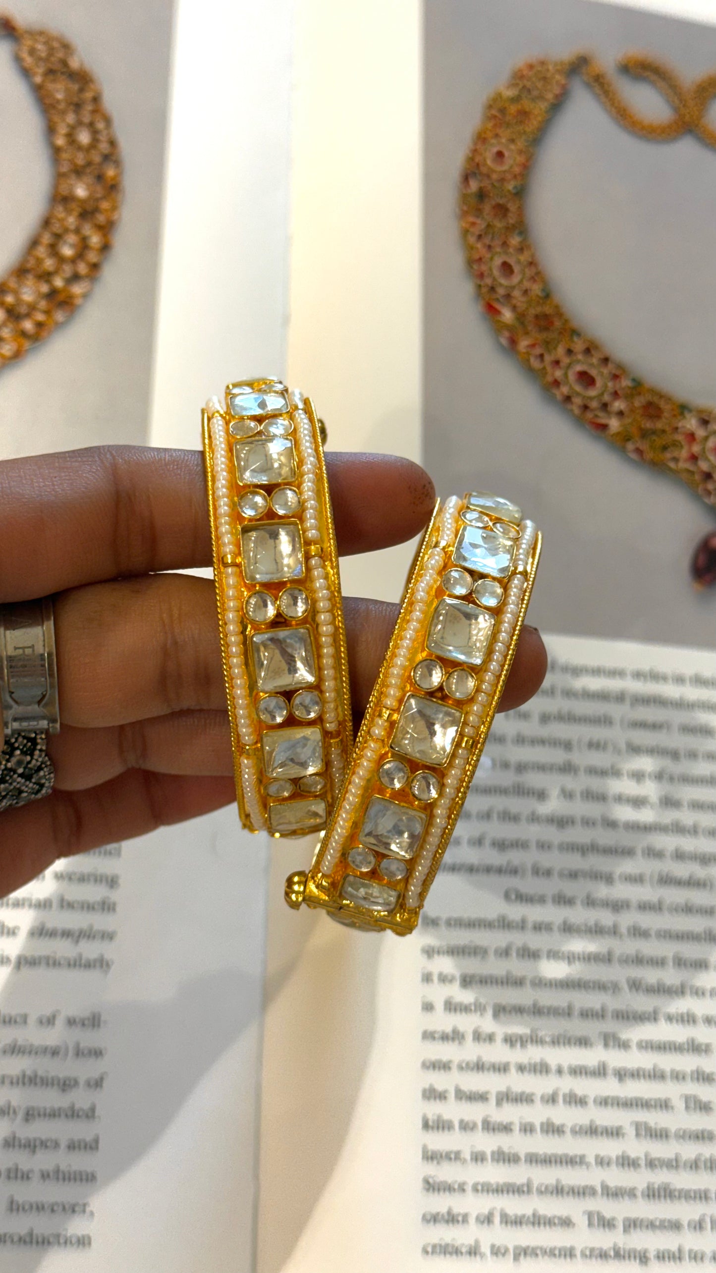 Heritage real moisaanite gold bangles